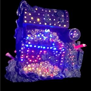 Vintage Fiber Optic Pirate Treasure Chest – Color Changing Light-Up Decor – Retr